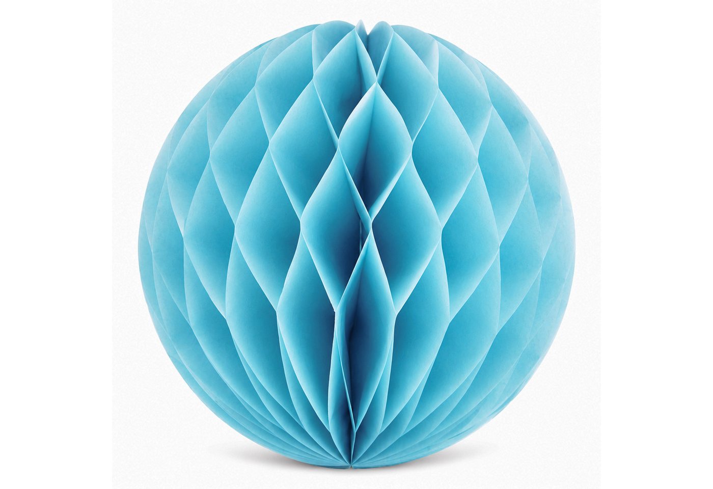 Creativery Wabenball, Wabenball 20cm Papier 1 Stück Hellblau