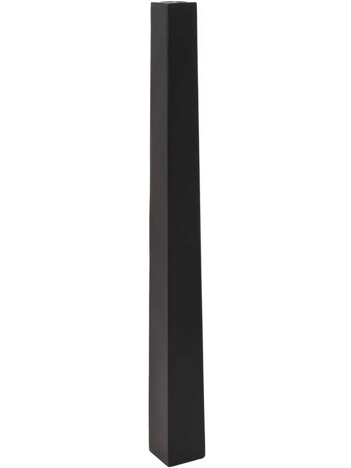 VIVANNO Bodenwindlicht Fiberglas OBELISK Säule - Schwarz Matt (1 St), 11x11x120 cm Bild 3