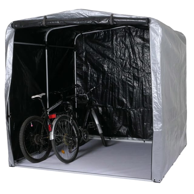 MCW Fahrradgarage N61 201x201x201cm Silber