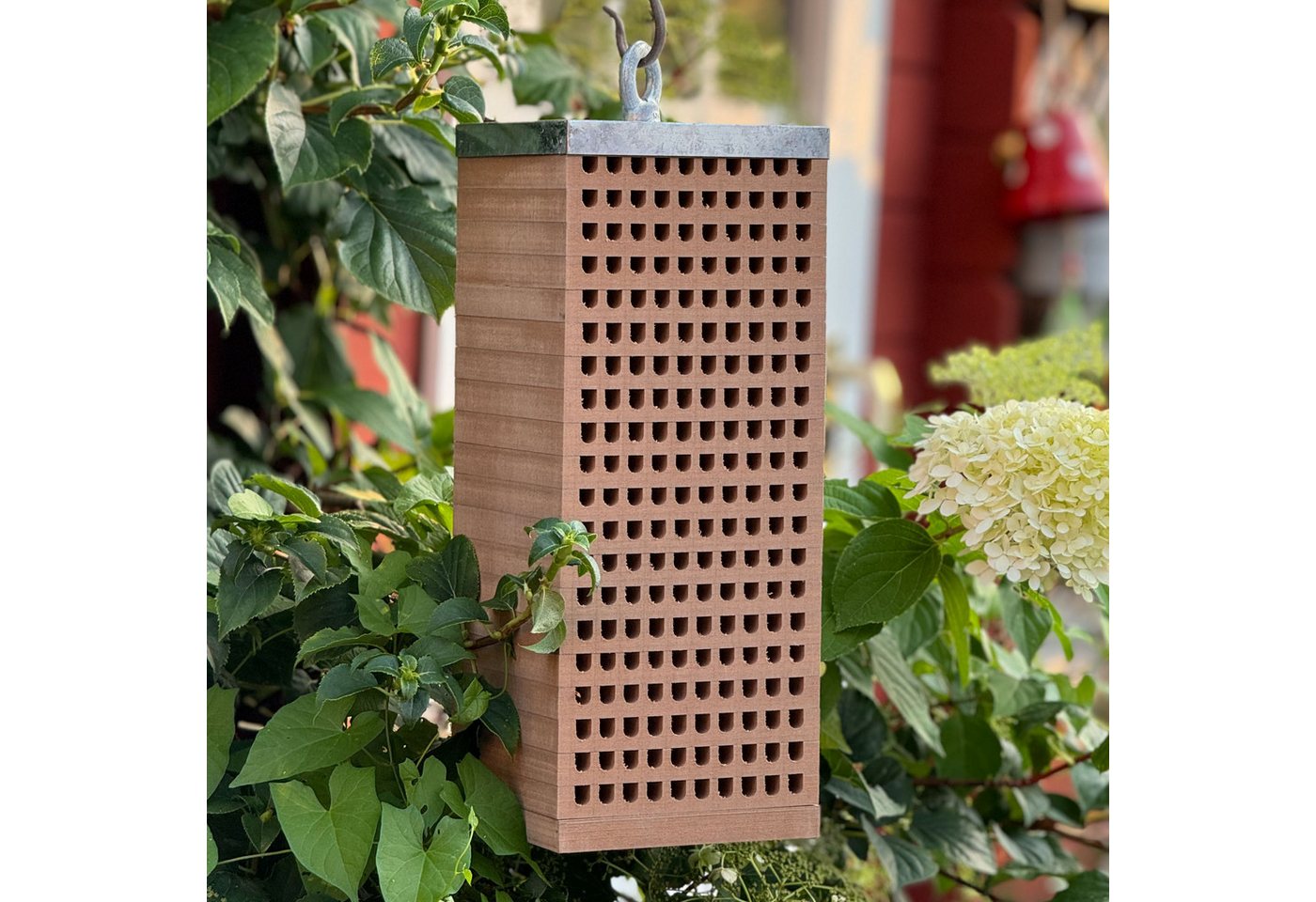UNUS GARDEN Insektenhotel Maurerbienen Insektenhotel, (40x16x16cm), Insektenhaus, Bienenunterkunft, Bienenhotel Holz, Wildbienenschutz Bild 4