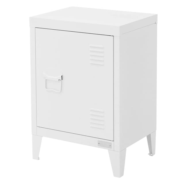 ML-Design Aktenschrank 40x30x57,5 cm Weiß aus Stahl Freistehender