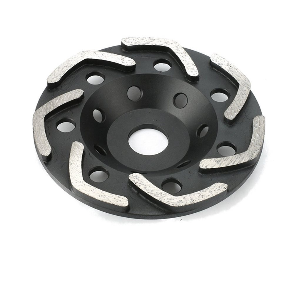 Trade-Shop Schleifteller Diamant passend für Bosch, Makita, Flex, Metabo, Würth, Einhell, ø 125.00 mm, 1-St., V-Segmente (Höhe: 5,5mm), Innendurchmesser/Bohrung: 22,23 mm