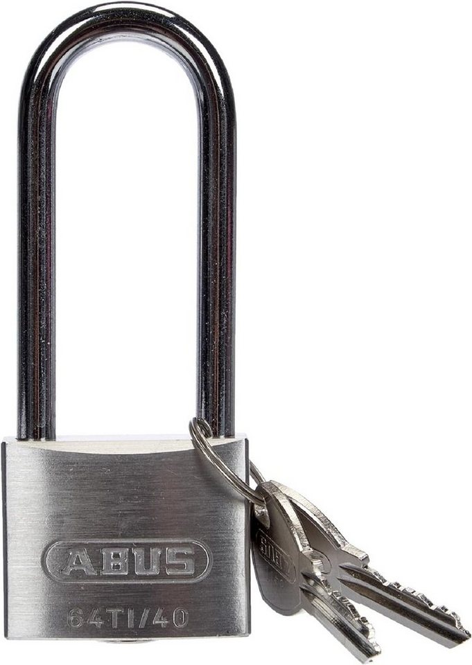 ABUS Vorhängeschloss Vorhängeschloss Titalium 64TI gleichschließend und mit hohem Bügel, (4-tlg) Bild 2