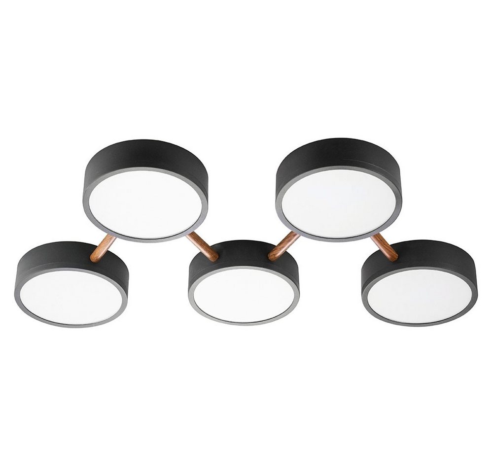 NOWA LED Deckenleuchte, LED-Leuchtmittel fest verbaut, Warmweiß, LED Deckenleuchte dimmbar rund Deckenlampe LED dimmbar Lampe Bild 3
