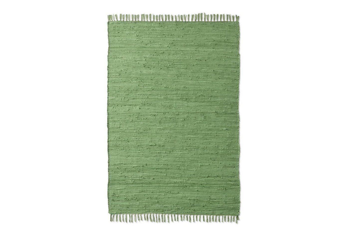 TaCa Home Teppich Handweb Flicken-Teppich Fleckerl, rechteckig, Höhe: 5 mm, Grün - 60 x 120 cm Bild 4