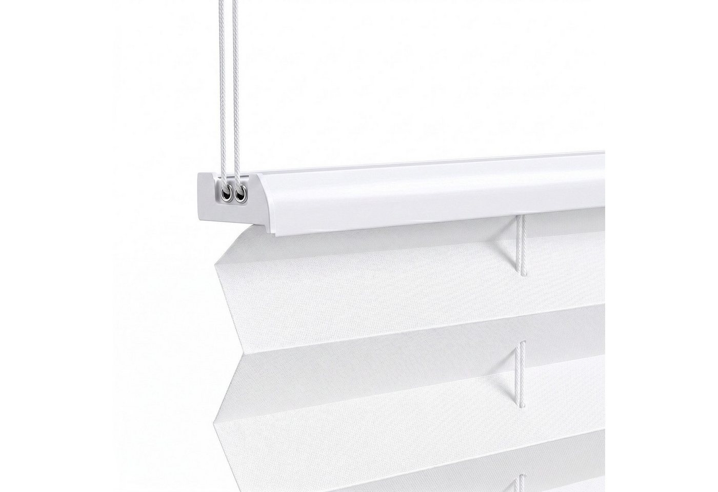 Sekey Plissee Plissee Klemmfix ohne Bohren, extra dichtes Gewebe, blickdicht, Klemmfix Montage ohne Bohren, Klemmfix, blickdicht, extra dichtes Gewebe, Lichtschutz, Weiß, 40x110 cm