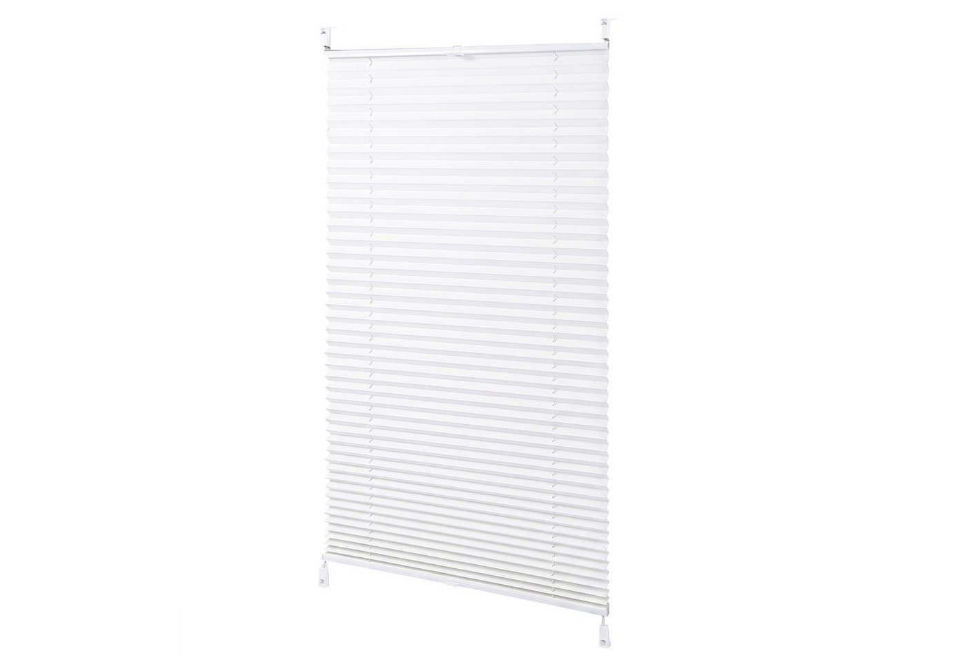 Sekey Plissee Plissee Klemmfix ohne Bohren, extra dichtes Gewebe, blickdicht, Klemmfix Montage ohne Bohren, Klemmfix, blickdicht, extra dichtes Gewebe, Lichtschutz, Weiß, 40x110 cm Bild 3