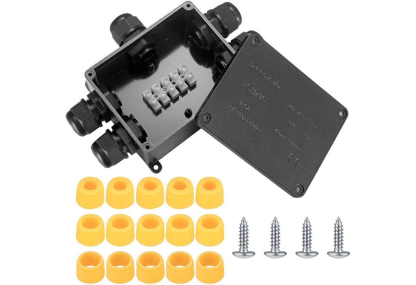 LuxusKollektion Verbindungsdosenklemme Abzweigdose IP68 Wasserdicht Klemmdose Kabelverbinder 4mm8mm 5 Wege