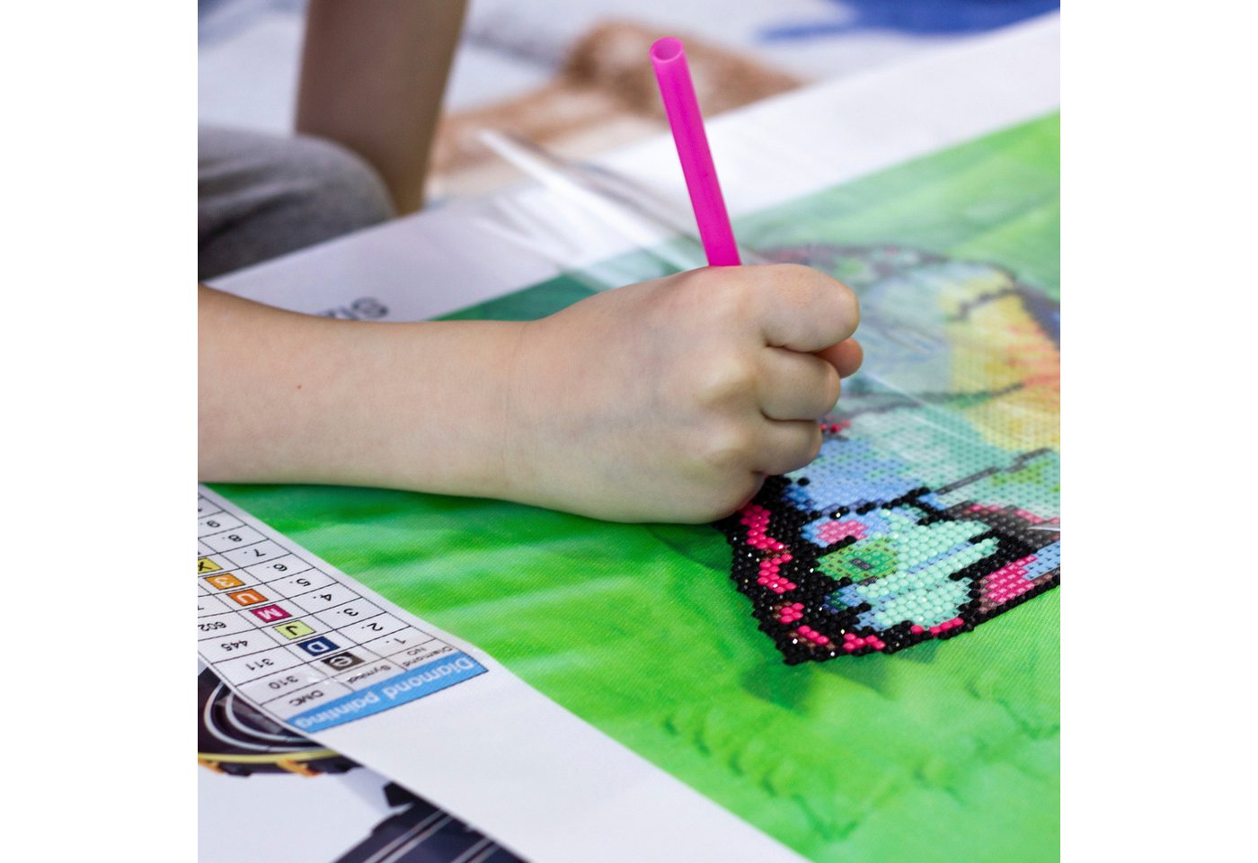 LM-Kreativ Bastelkleber Diamond Painting Versiegelung transparent & glänzend zum Schutz, transparent, glänzend, wasserbasiert, schützt & fixiert Steinchen