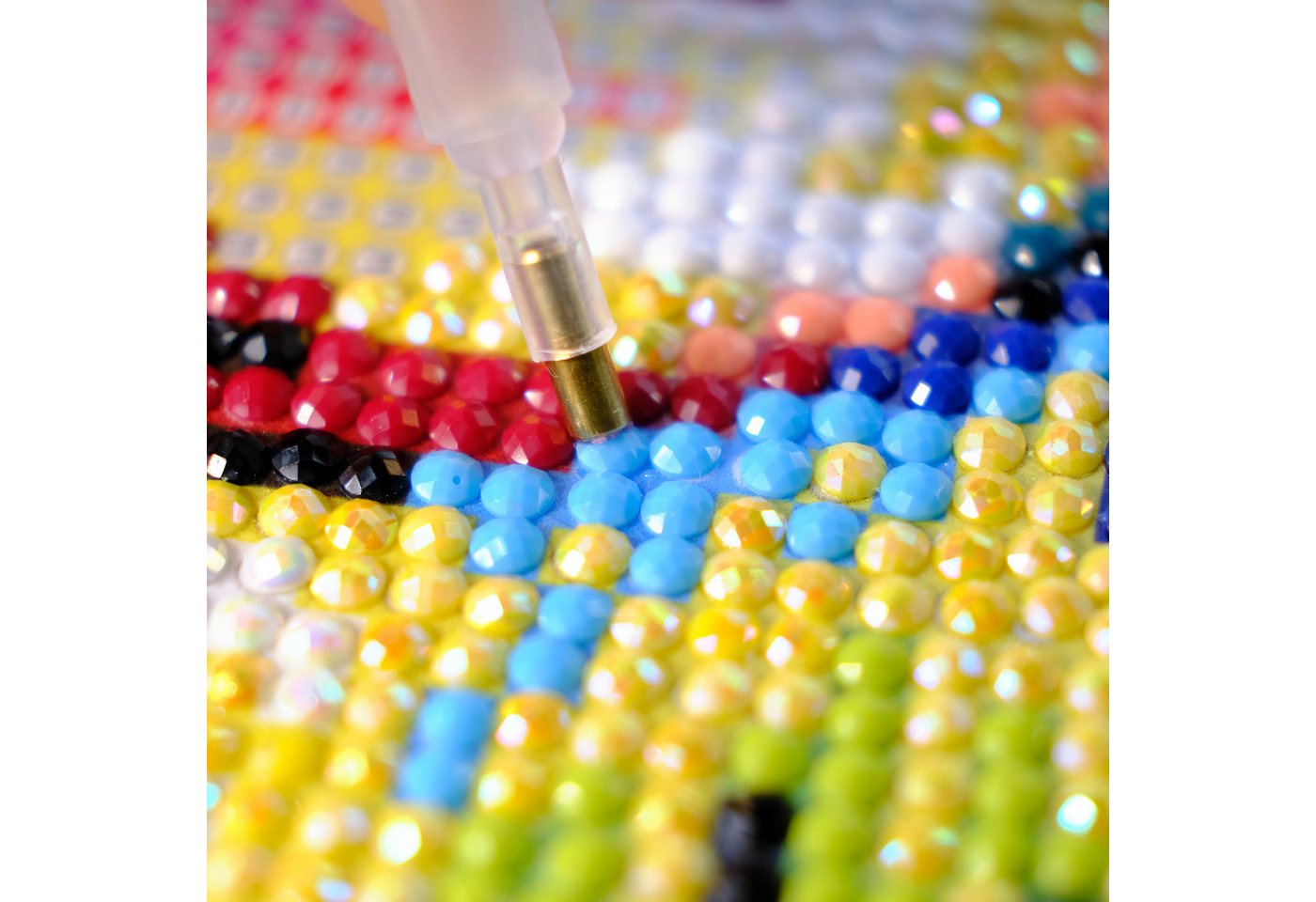 LM-Kreativ Bastelkleber Diamond Painting Versiegelung transparent & glänzend zum Schutz, transparent, glänzend, wasserbasiert, schützt & fixiert Steinchen Bild 5