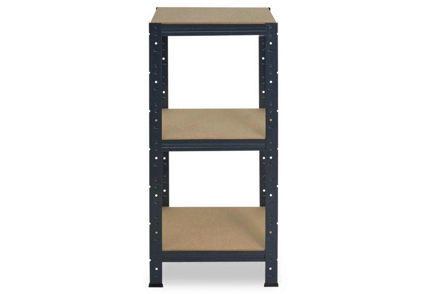 shelfplaza Schwerlastregal HOME, 100x30x30cm anthrazit, 3 Böden, Kellerregal, Garagenregal, Steckregal Bild 4