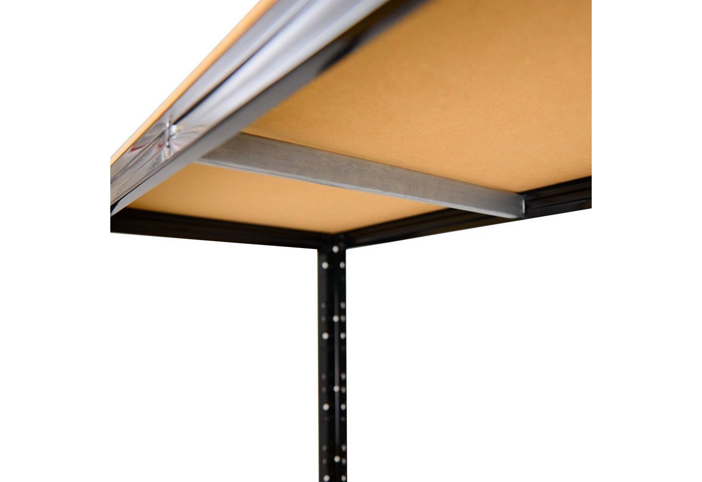 shelfplaza Schwerlastregal HOME, 100x30x30cm anthrazit, 3 Böden, Kellerregal, Garagenregal, Steckregal Bild 5