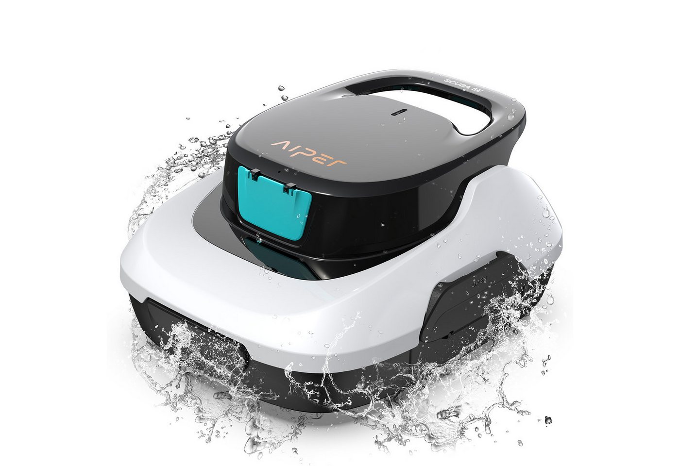 Aiper Poolroboter Scuba SE Poolroboter Akku/ bis 80 m²/90 Min/ Laufzeit, 6.900 LPH, (Auto-Parken am Poolrand, Schneller Wasserablauf & 2 Jahre Garantie), 2 Bodenbürsten, 2 Reinigungsmodi, für Aufstellpools, 180 μm Filter Bild 4