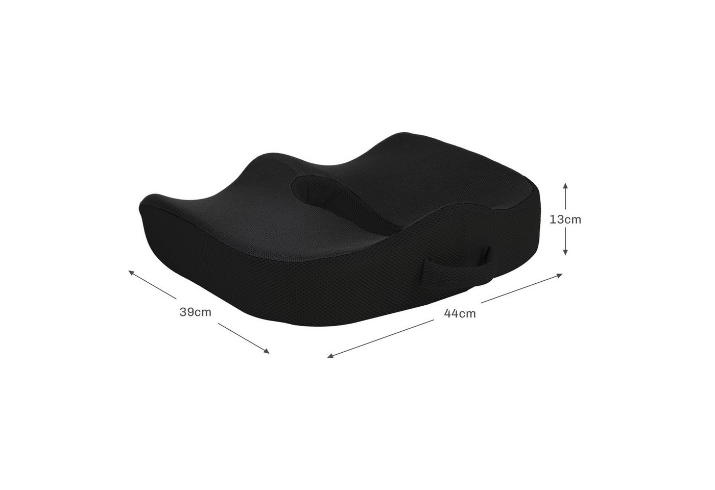 MC Star Sitzkissen Orthopädisches Sitzkissen Ergonomisches Sitzkissen für Bürostuhl, Auto & Co., Steißbeinkissen aus Memory Schaum für Steißbein, Ischiasz Bild 3