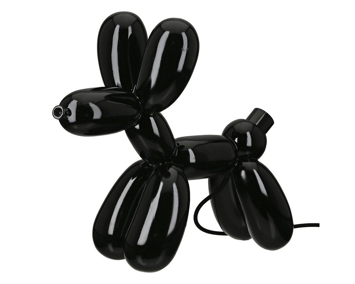 GILDE Schreibtischlampe Tischleuchte Ballonhund Elio in Weiß oder Schwarz mit LED Schriftzug, LED wechselbar Bild 3
