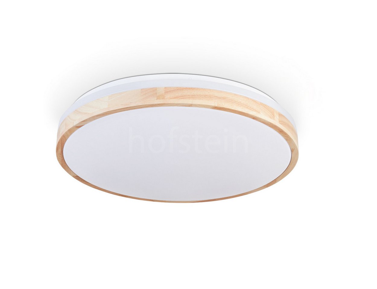 hofstein Deckenleuchte dimmbare Deckenlampe aus Metall/Bambus/Kunststoff in Weiß/Natur, LED fest integriert, 3000 - 6000 Kelvin, Leuchte Boho-Design, 4100 Lumen, 3000-6000 Kelvin, LED Fernbedienung Bild 4