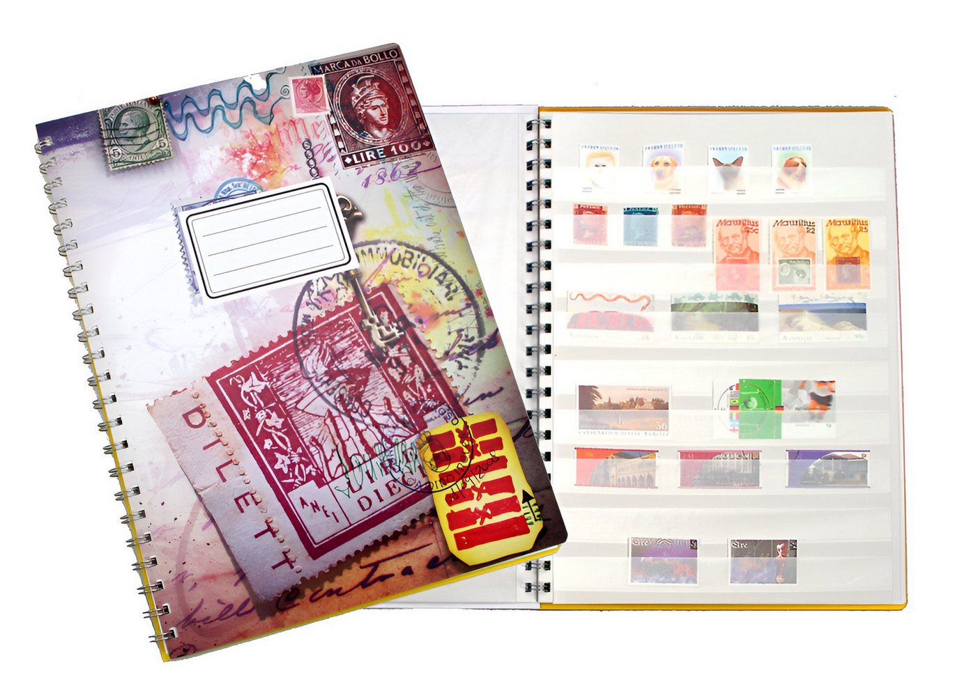Safe-Album Präsentationsordner SAFE Einsteckbuch mit 8 weißen Seiten Briefmarkenalbum DIN A4