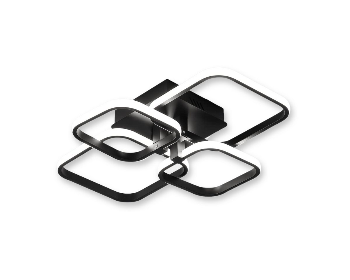 Riserva Deckenleuchte LED Deckenleuchte Schwarz 45W 6500K Wohnzimmer Küche, LED wechselbar Bild 3