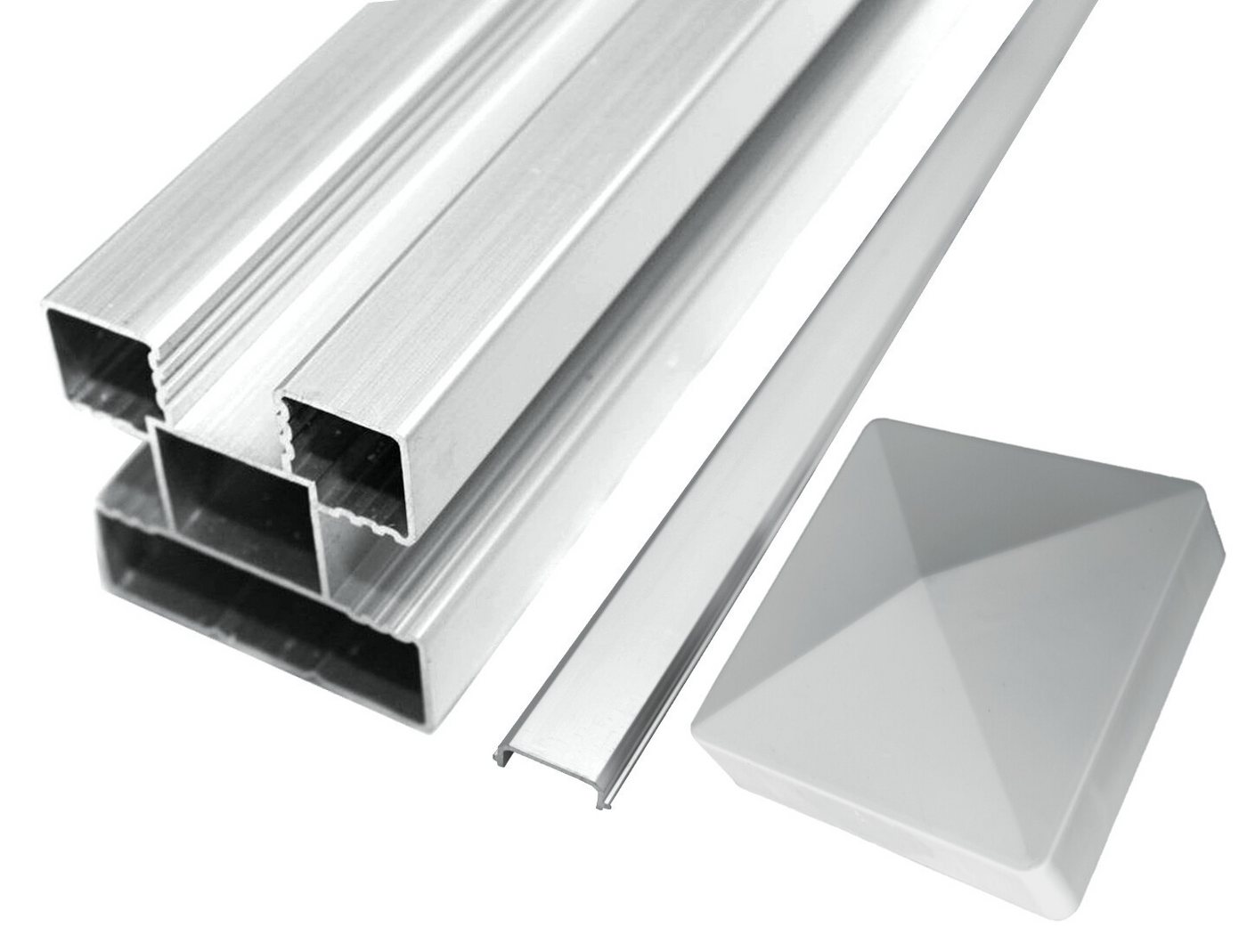 WPC Profi Zaun Solar LED Lichtleiste für Zaunpfosten inkl. Solarmodul, (LED Lichtleiste) Bild 2