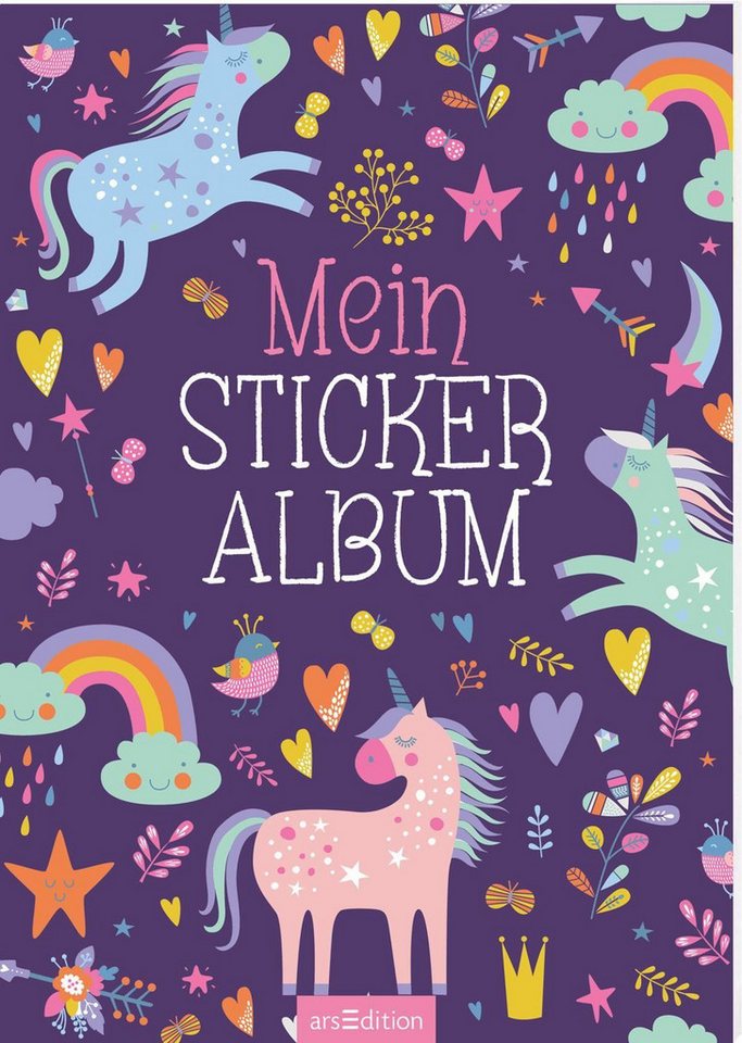 Ars Edition Poesiealbum Mein Stickeralbum – Einhörner