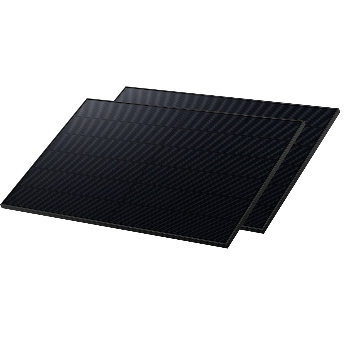 POWERNESS Balkonkraftwerk SunPro 500Wp Full Black Bifaziale Solarmodule, (Photovoltaik Glas-Glas, 4-St), Stecksystem: MC4-kompatible Stecker