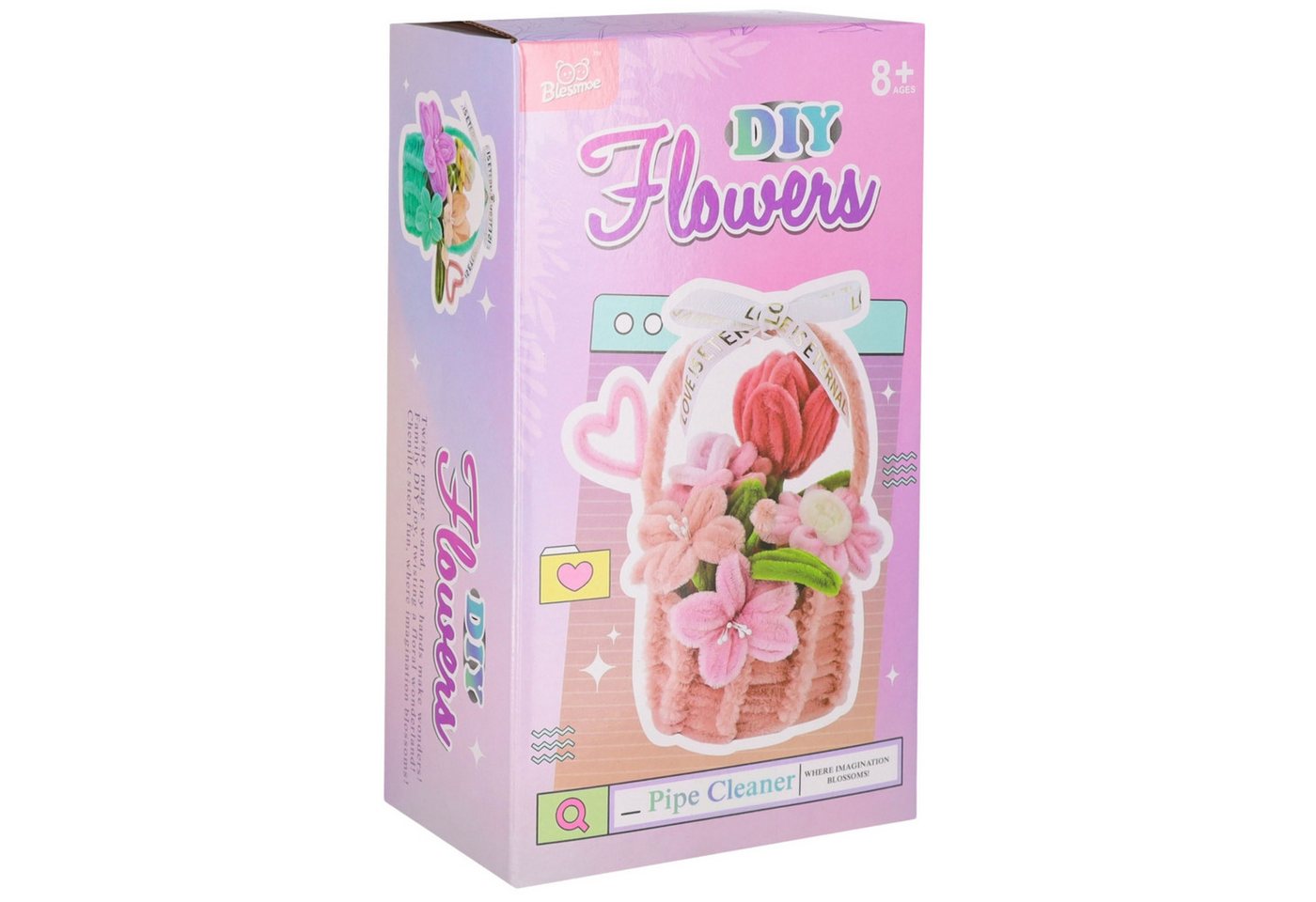 Sarcia.eu Basteldraht Pfeifenreiniger/Chenilledraht Blumen-DIY-Set für Mädchen ab 8
