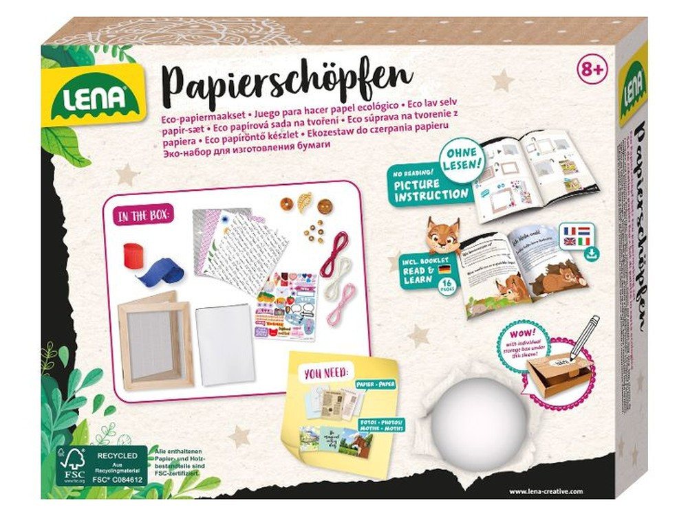 SIMM Spielwaren Kreativset Papierschöpfen Set mit Schöpfrahmen für Kinder Bild 3
