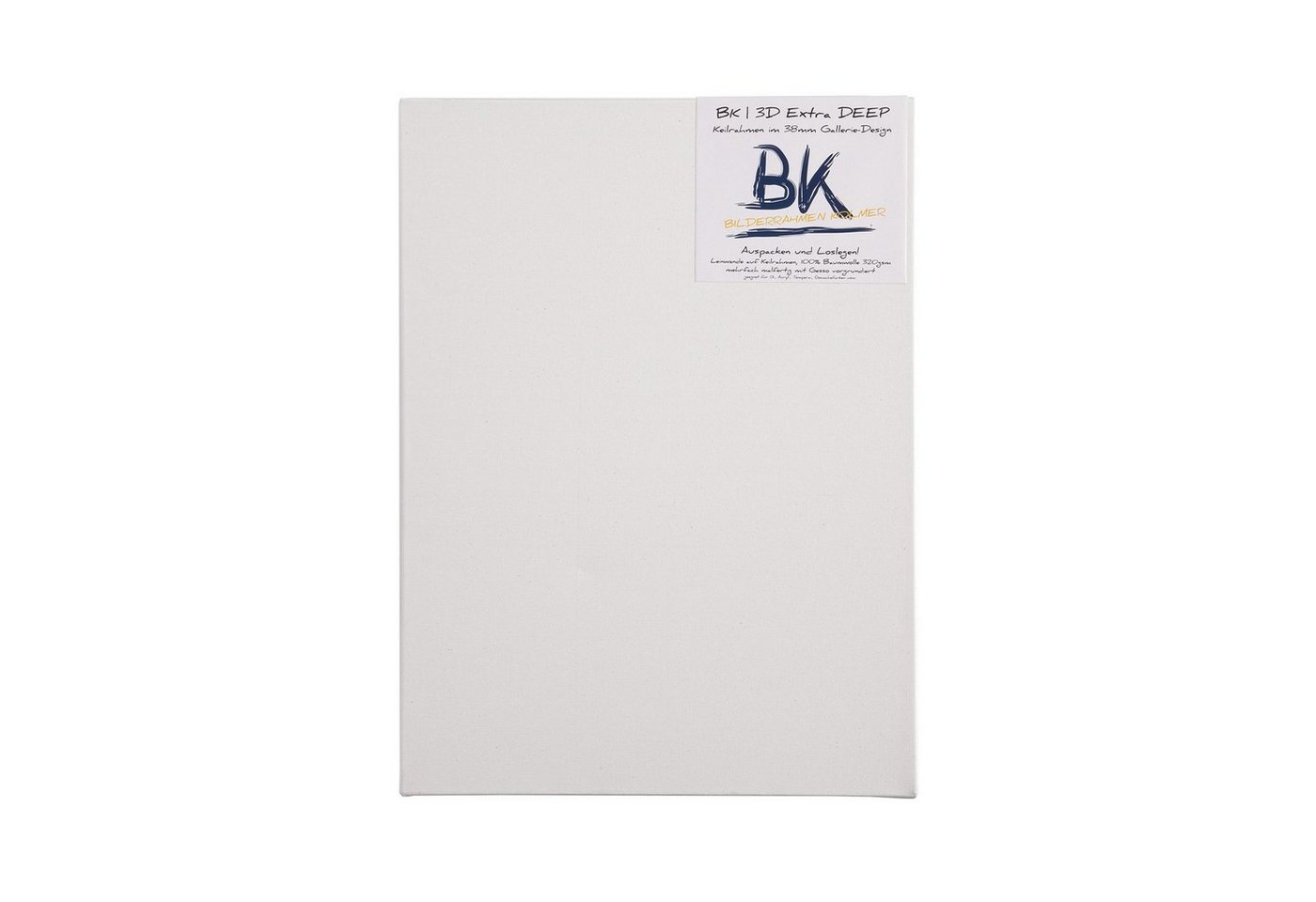 BK BILDERRAHMEN KOLMER Keilrahmen 4x BK DEEP EDGE KEILRAHMEN 60x80 cm, Leinwände extra hohen Keilrahmen, Malfertig. Einfach auspacken und loslegen. Bild 2