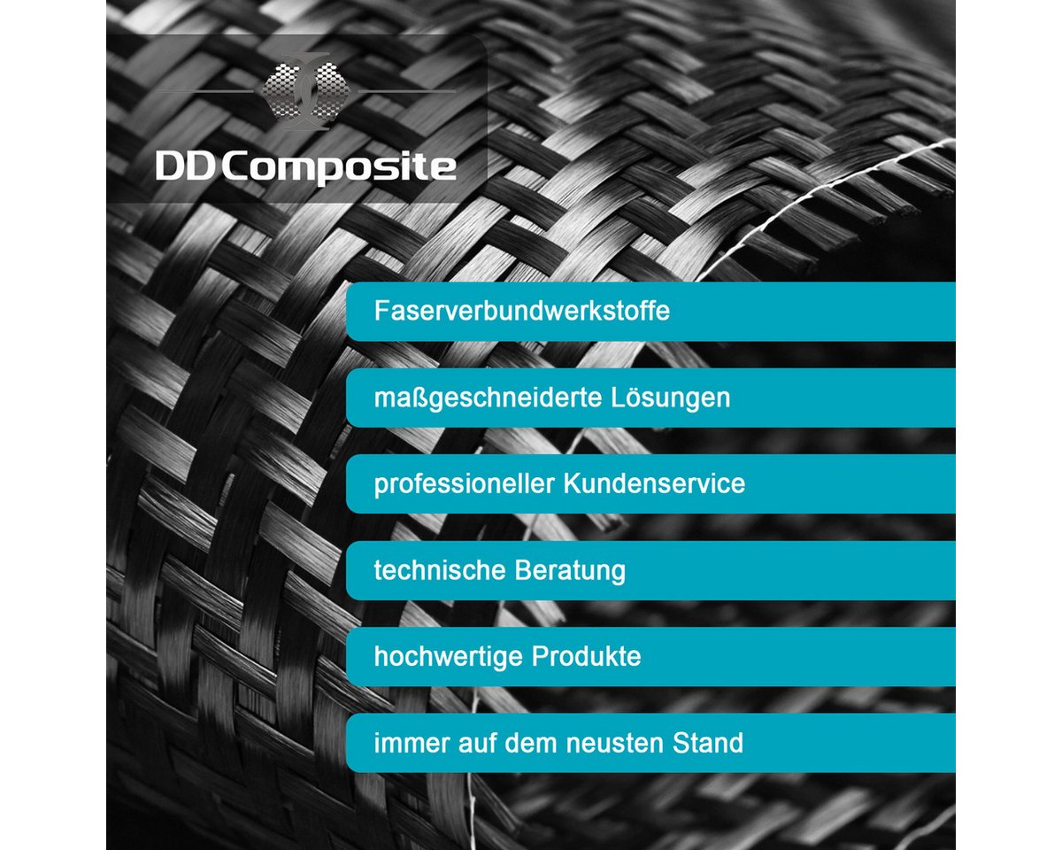 DD Composite Glasgewebematte Carbongewebe 160g -Köper- 100cm, hochwertiges Kohlefaser-Gewebe Bild 4