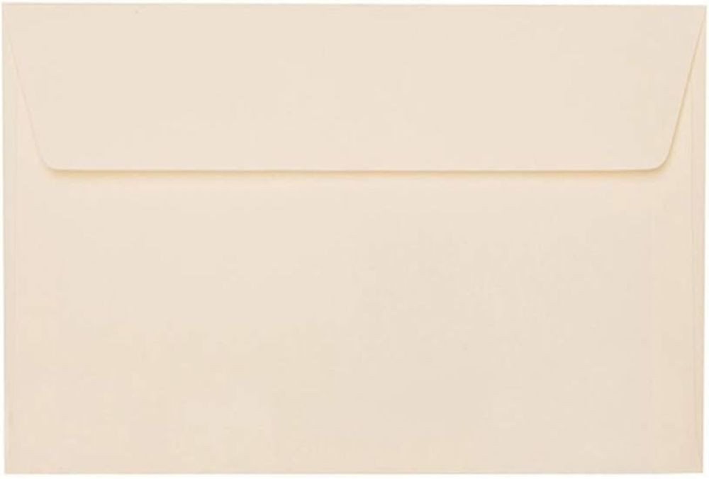 Briefumschläge24Plus Briefumschlag 25 St. C6 (114 x 162 mm) Briefumschläge Haftklebend Zart Creme, C6 114 x 162 mm Recyceltes Material Bild 3