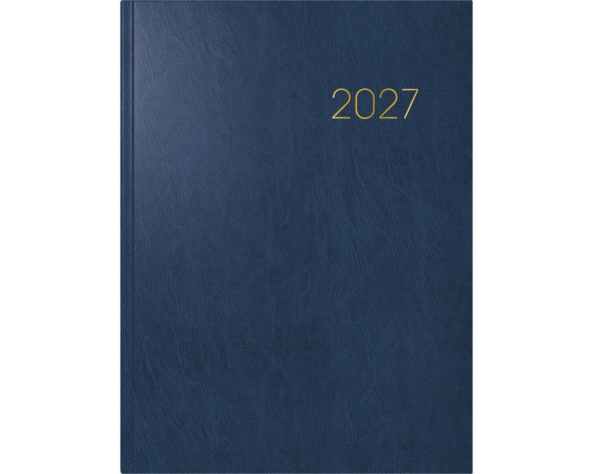 BRUNNEN Buchkalender Buchkalender 797 16,8x24cm 1 Woche/2 Seiten Miradur-Einband blau 2027