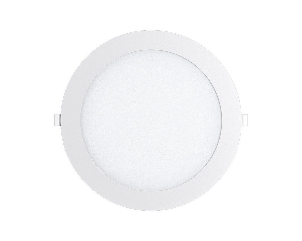 Braytron LED Einbaustrahler Einbauspot Panel Led 18W flach 205mm weiß 1760 Lumen, LED fest integriert, kaltweiß, Neutralweiß, 3CCT, Warmweiß, Intrigierter Trafo, 230V Anschluss, Flach, 3CCT Technologie Bild 5