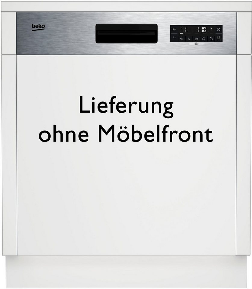 BEKO teilintegrierbarer Geschirrspüler BDSN25530X 7623991677, 15 Maßgedecke, Doppelt gut organisiert – inklusive Besteckschublade und Besteckkorb Bild 4