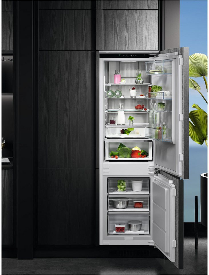 AEG Einbaukühlgefrierkombination Serie 8000 TSC8M181BC, 176,9 cm hoch, 55,7 cm breit, 360°Cooling-optimale Luftfeuchtigkeit & Zirkulation, NoFrost, Festtür Bild 2