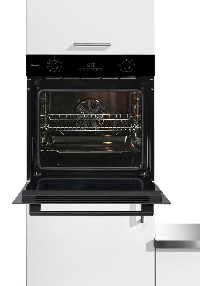 BEKO Backofen BCBIS17300B, mit 1-fach-Teleskopauszug, Hydrolyse, Dampf für knusprige Kruste & fluffiges Inneres dank SteamAdd