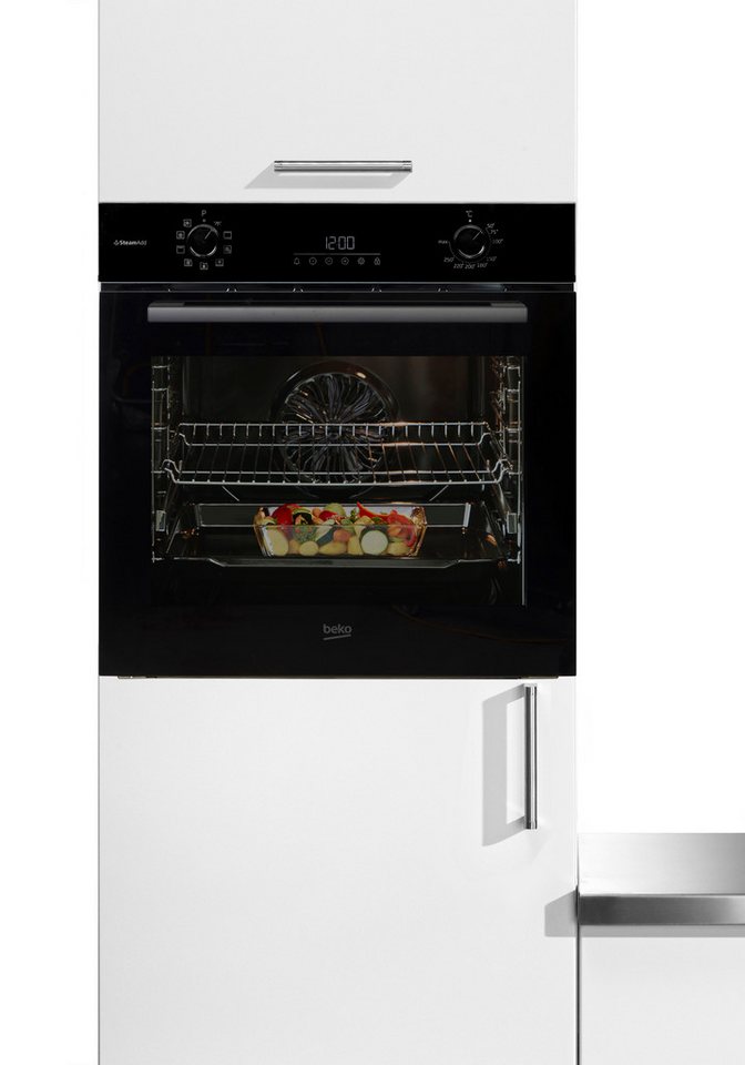 BEKO Backofen BCBIS17300B, mit 1-fach-Teleskopauszug, Hydrolyse, Dampf für knusprige Kruste & fluffiges Inneres dank SteamAdd Bild 2