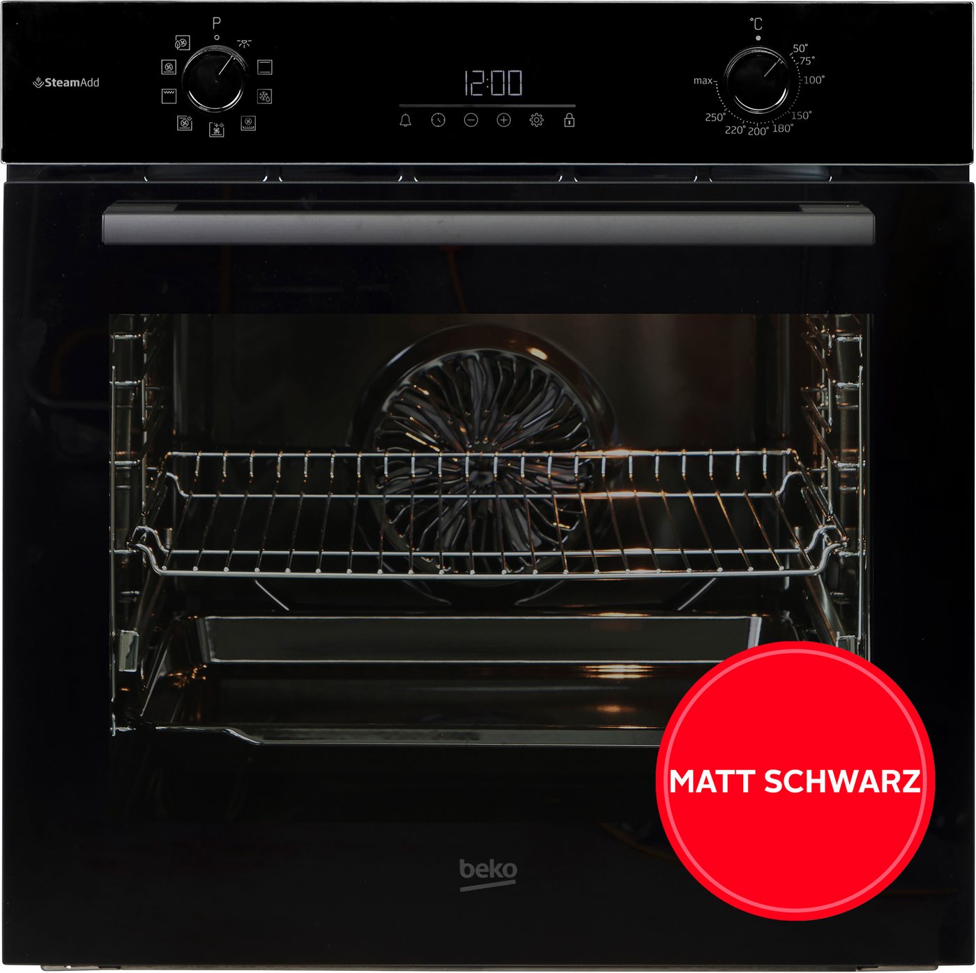 BEKO Backofen BCBIS17300B, mit 1-fach-Teleskopauszug, Hydrolyse, Dampf für knusprige Kruste & fluffiges Inneres dank SteamAdd Bild 5