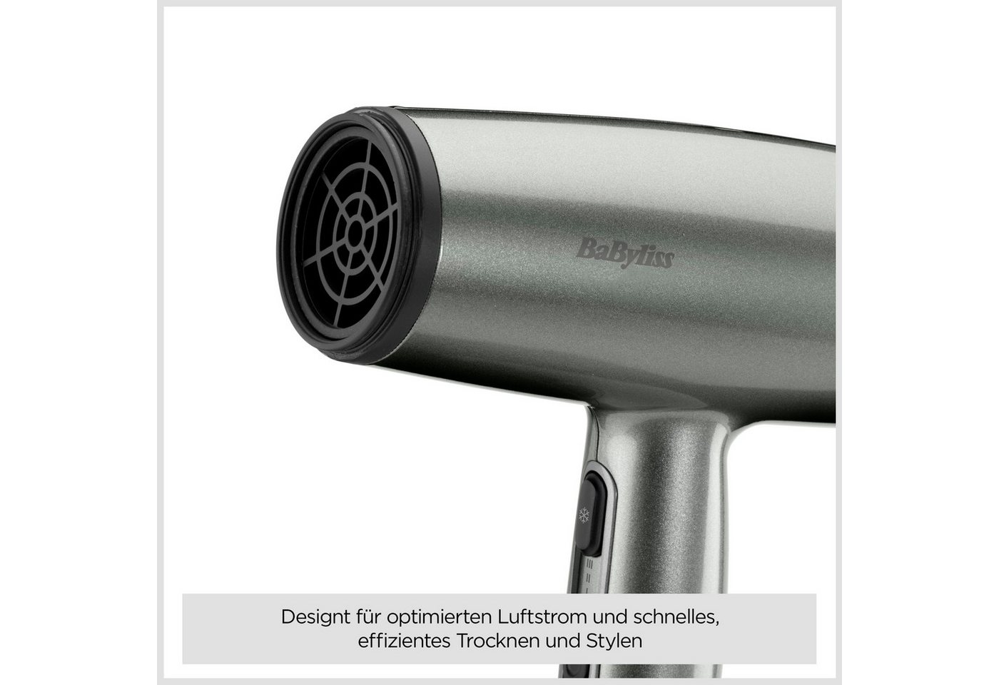 BaByliss Haartrockner Xanadu Haartrockner, D581DE, kompakter Ionen-Föhn, 2100 W, 2100W, Fön mit 1 Aufsatz, leicht und leistungsstark, kompakt Bild 3