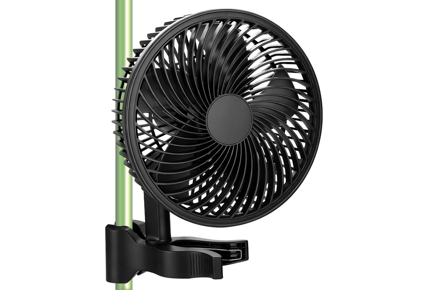 XIIW Wandventilator Grow Clip Ventilator Oszillierend Growzelt Growbox Umluftventilator, Leise 9W 10 Gang 543m³/h EC-Motor IP44 2 Modi