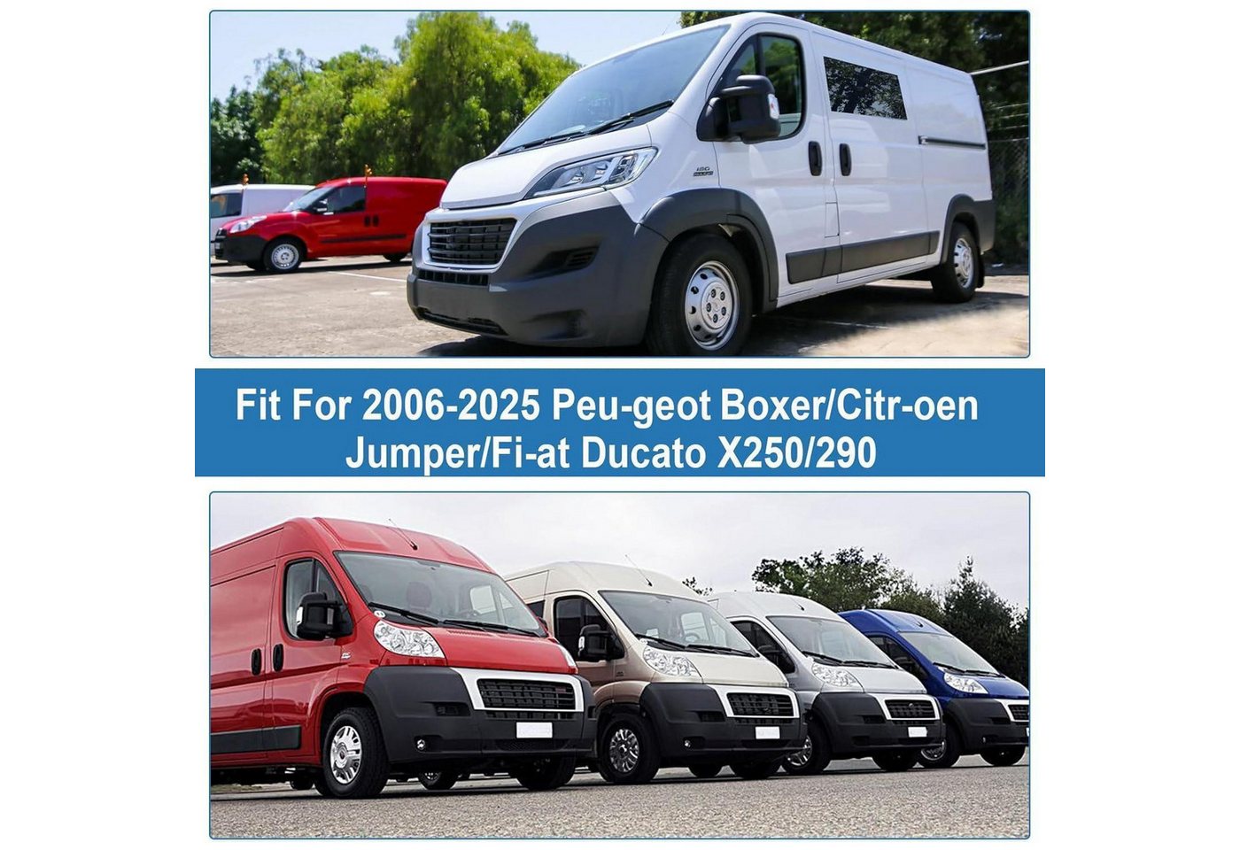 LuxusKollektion Frontscheibenabdeckung Frontscheibenabdeckung Thermo für Fiat Ducato X250 290 Silver A Bild 2