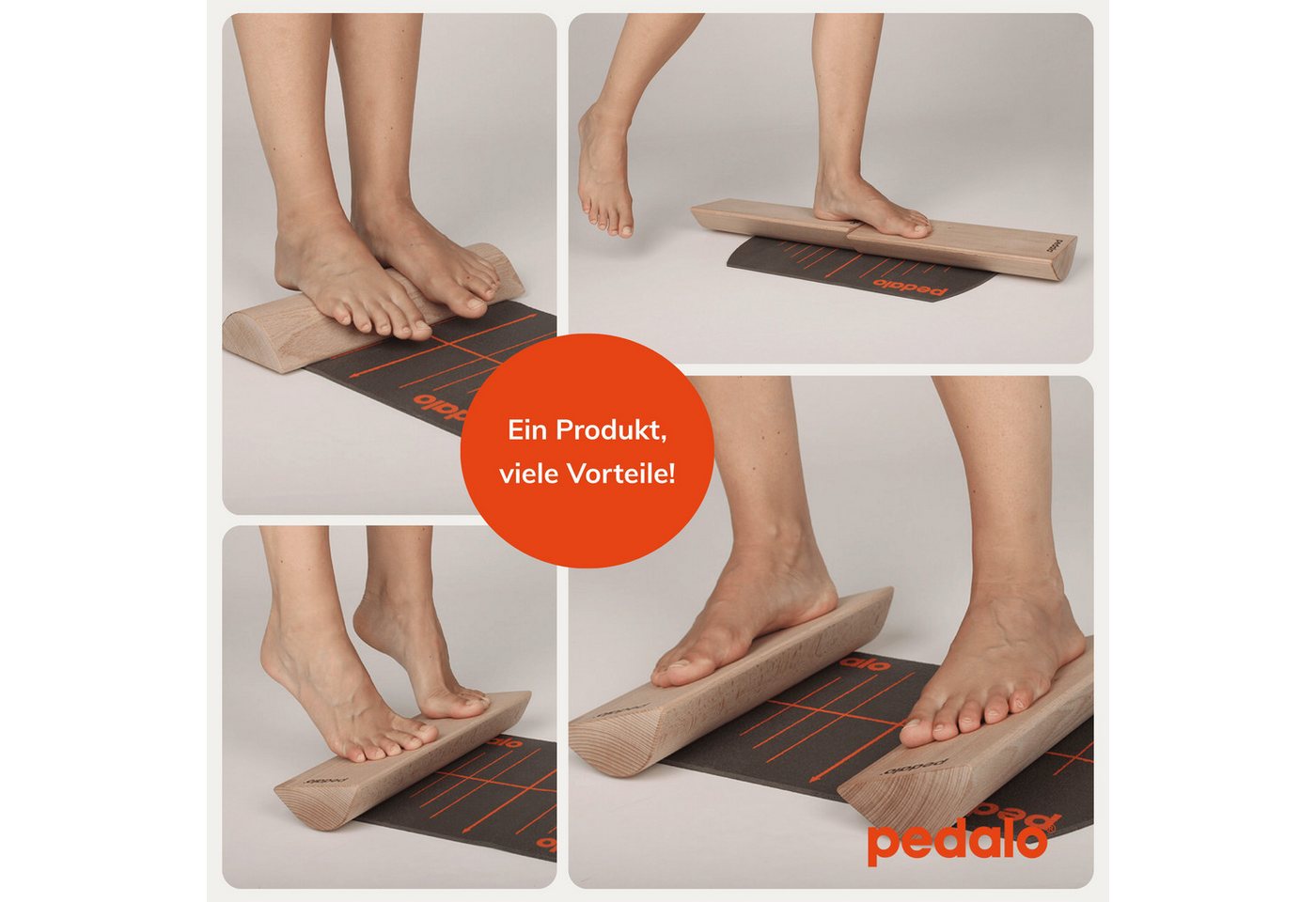pedalo® Fußtrainer Fußwalzen I Beinachse I Fußverschraubung I Fußdehnung I Fußkräftigung, Beidseitig nutzbar mit unterschiedlichen Schwierigkeitsgraden Bild 5