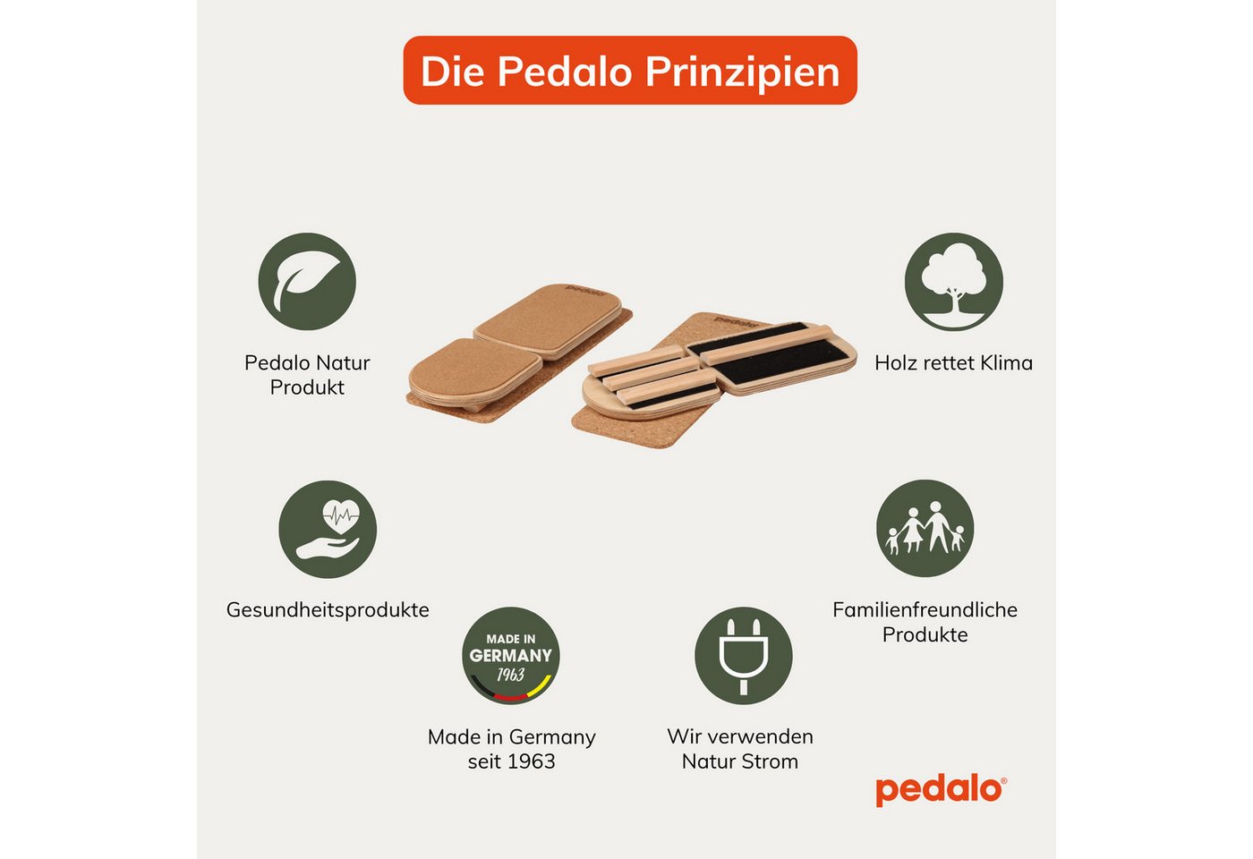 pedalo® Fußtrainer I Spiraldynamik I Beinachse I Fußverschraubung I Stabilisation, mit Korkbett und -unterlage Bild 3