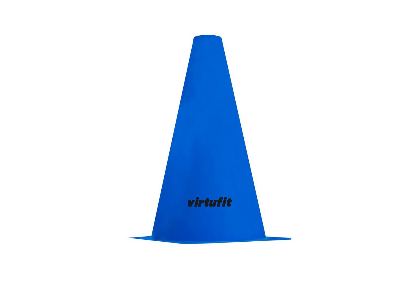 VirtuFit Markierungshütchen VirtuFit Markierungskegel Set 12 Stück 23 cm aus PE Kunststoff Blau