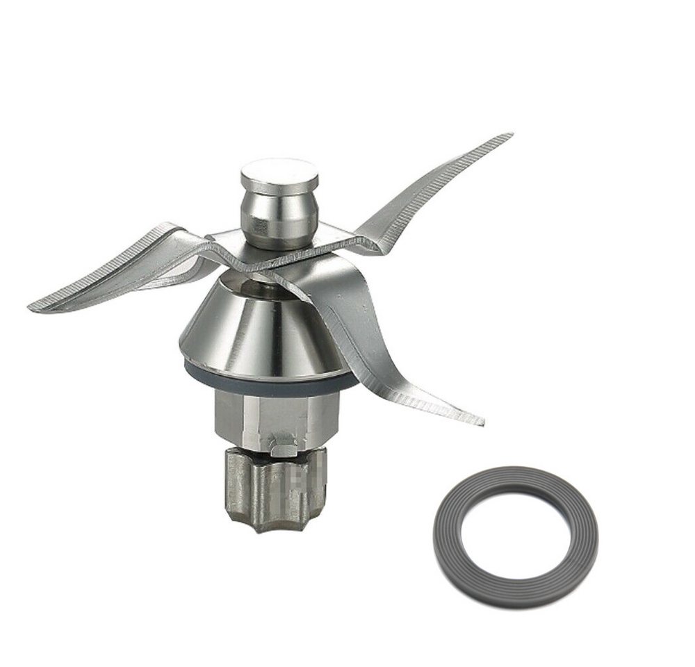 Trade-Shop Flügelmesser Messer Mixmesser passend für Vorwerk Thermomix TM31 TM 31, Zubehör für 47945-BH-1 10031349 Küchenmaschine mit Dichtung, Ersatz Zubehör / Messer mit 4 Klingen / Ultrascharf / Edelstahl Bild 3
