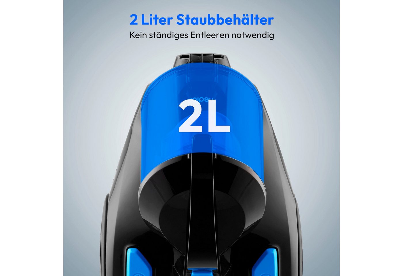 Medion® Bodenstaubsauger E2001 Beutelloser Zyklon-Staubsauger (MD12078), 800 W, beutellos, beutellos, 800W, 2L Behälter, HEPA-Filter Bild 2