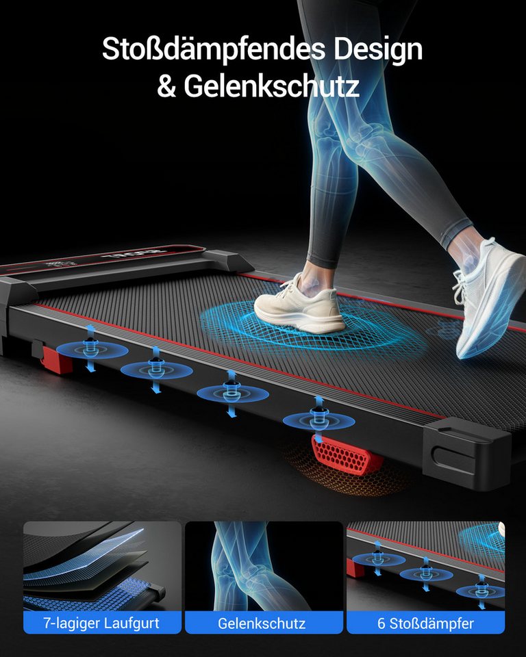 LONTEK Laufband mit 15 % Steigung, elektrisches Laufband (1–8 km/h) (1-tlg), ausgestattet mit einem 3,0-PS-Motor, maximale Belastbarkeit 120 kg Bild 4