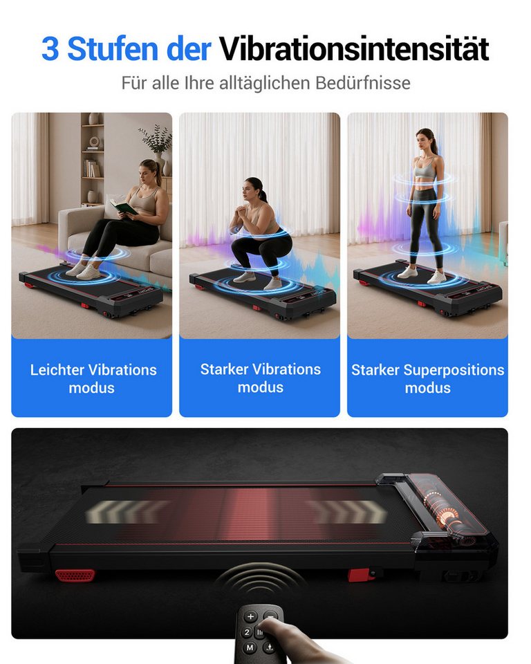 LONTEK Laufband mit 15 % Steigung, elektrisches Laufband (1–8 km/h) (1-tlg), ausgestattet mit einem 3,0-PS-Motor, maximale Belastbarkeit 120 kg Bild 5