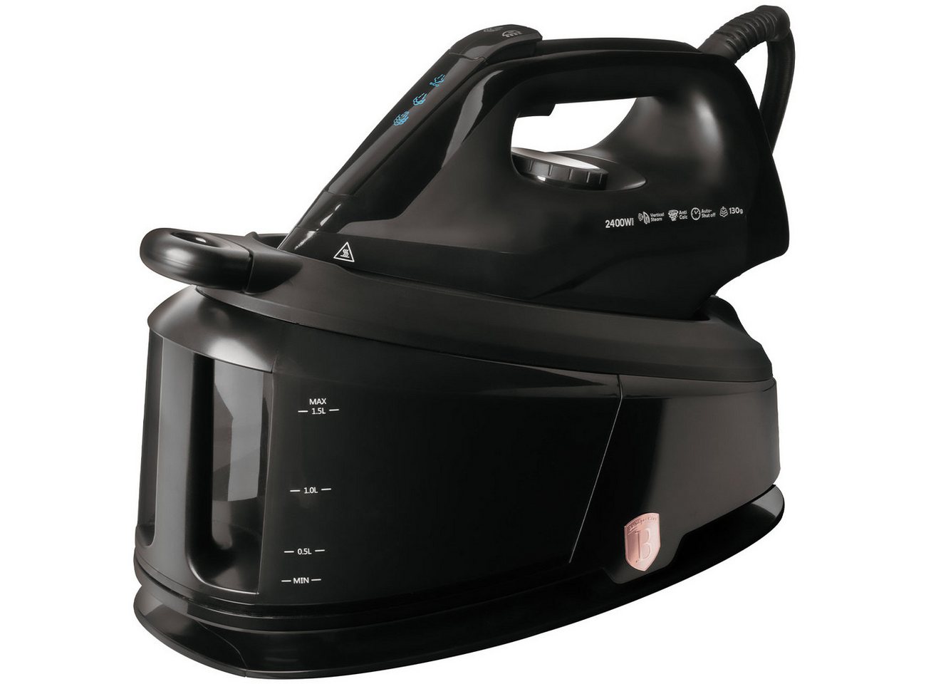 BerlingerHaus Dampfbügelstation (5 Bar, 2200W, Keramik)- Anti-Kalk & schnelles Bügeln, Abschaltautomatik Bild 3