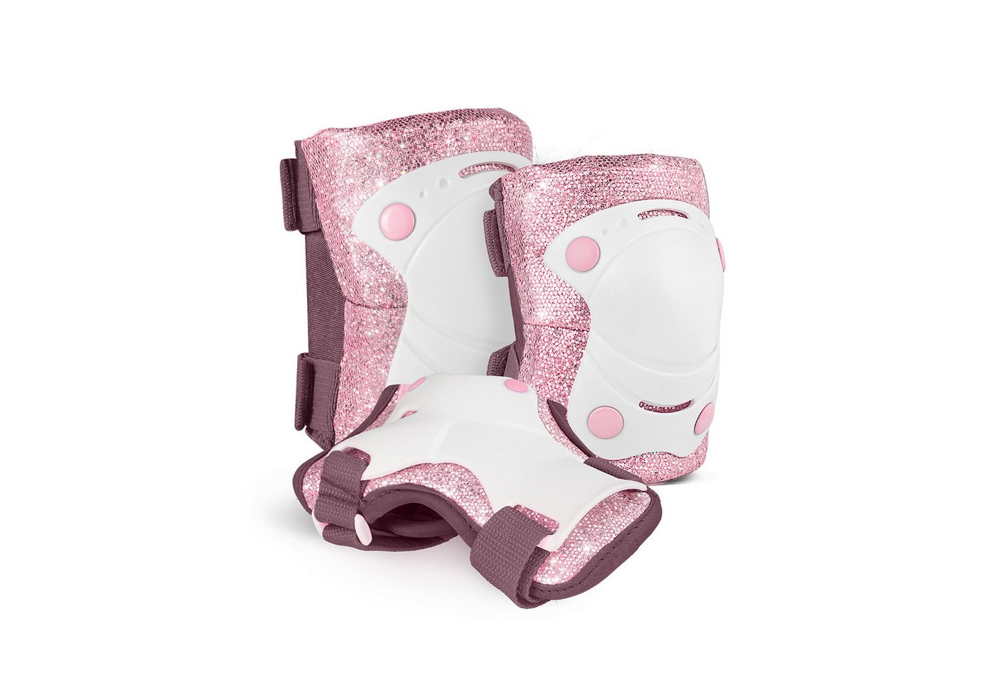 Cariboo Rollschuhe Set CARIBOO BALLERINA Inliner und Protektoren 2 Modi LED-Rollen