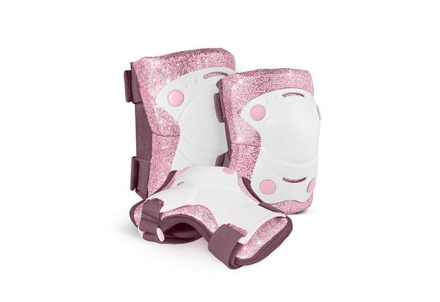 Cariboo Rollschuhe Set CARIBOO BALLERINA Inliner und Protektoren 2 Modi LED-Rollen